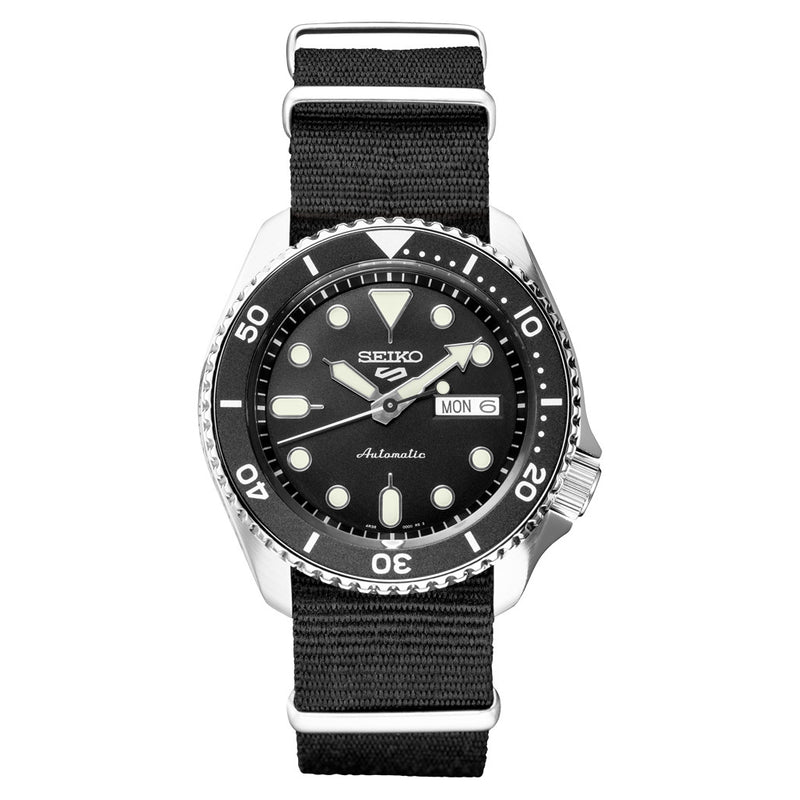 5 Sports SYX Black Dial / Black Nylon Strap Black Dial