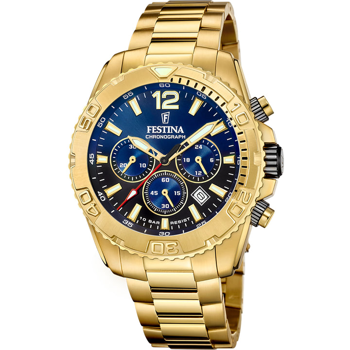 Timeless Chronograph Blue / Stainless Steel Blue Dial