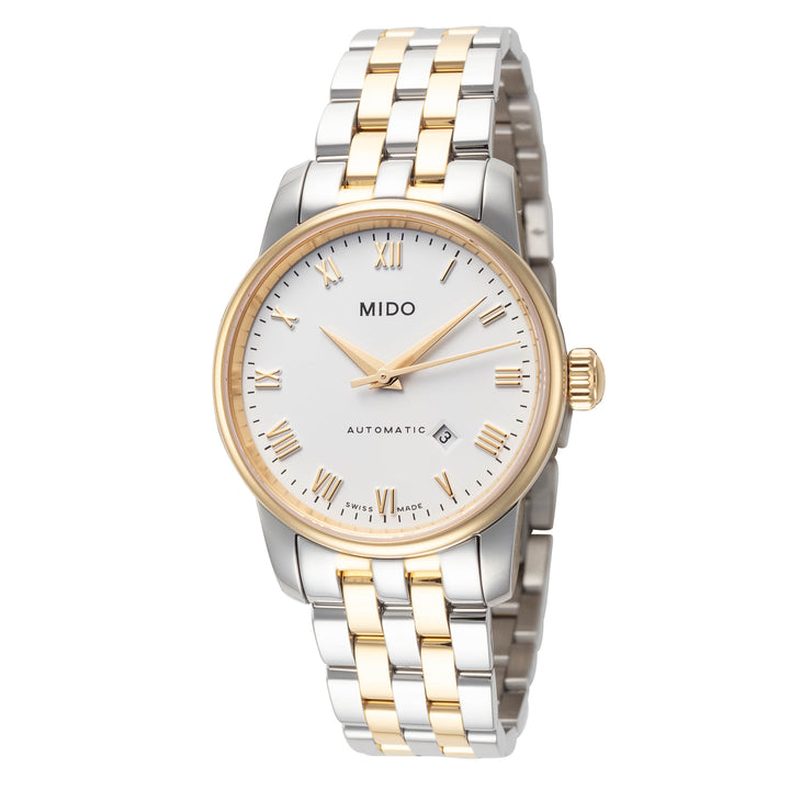 Baroncelli II 29mm / White / Silver and Gold | White Dial