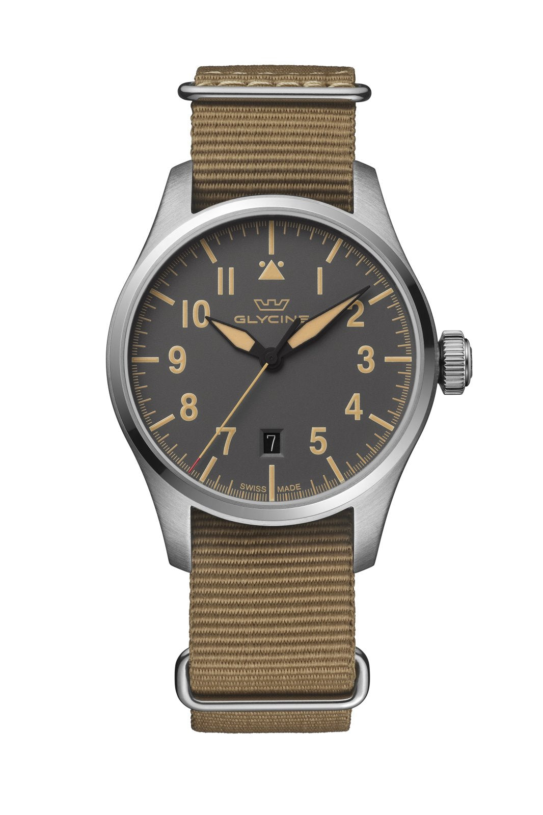Airpilot 41mm / Dark Grey / Brown Dark Gray Dial