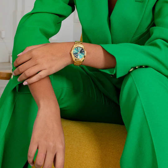 Boyfriend Collection Green / Stainless Steel Green Dial