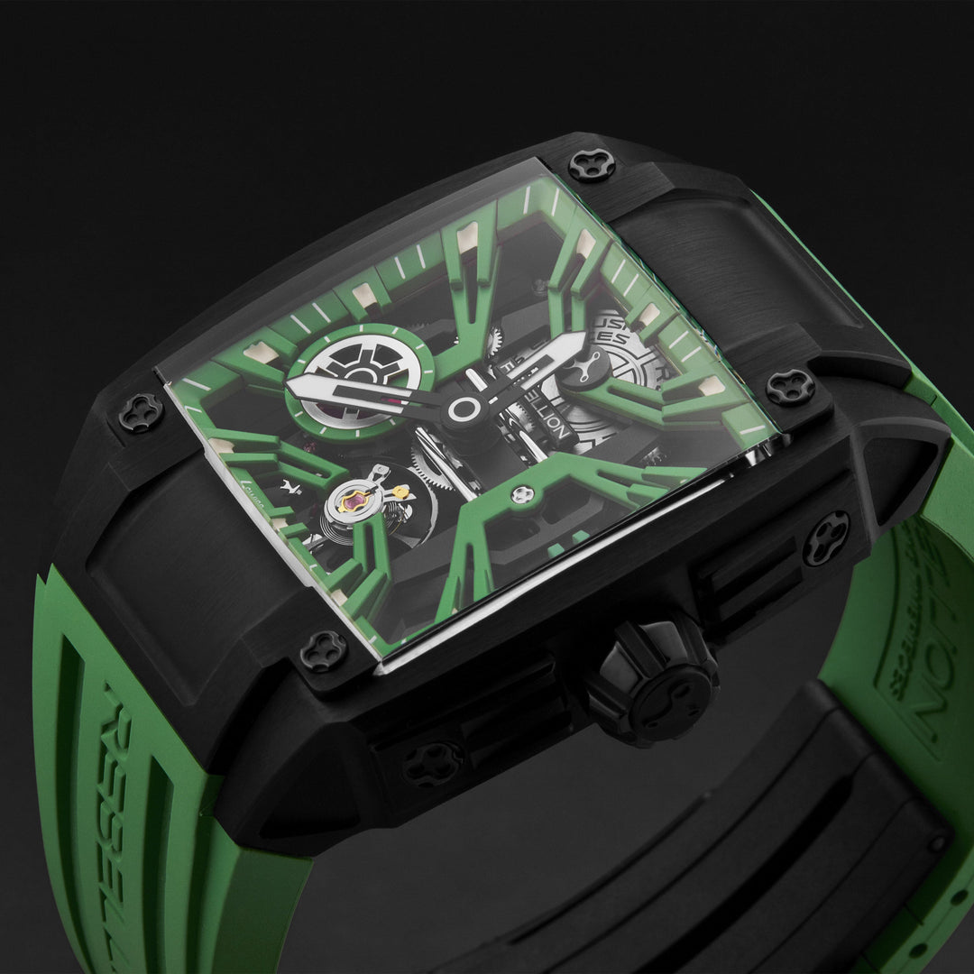 Re-Volt RBREV3H.TB.GR / Green Skeletonized | Green Skeletonized Dial