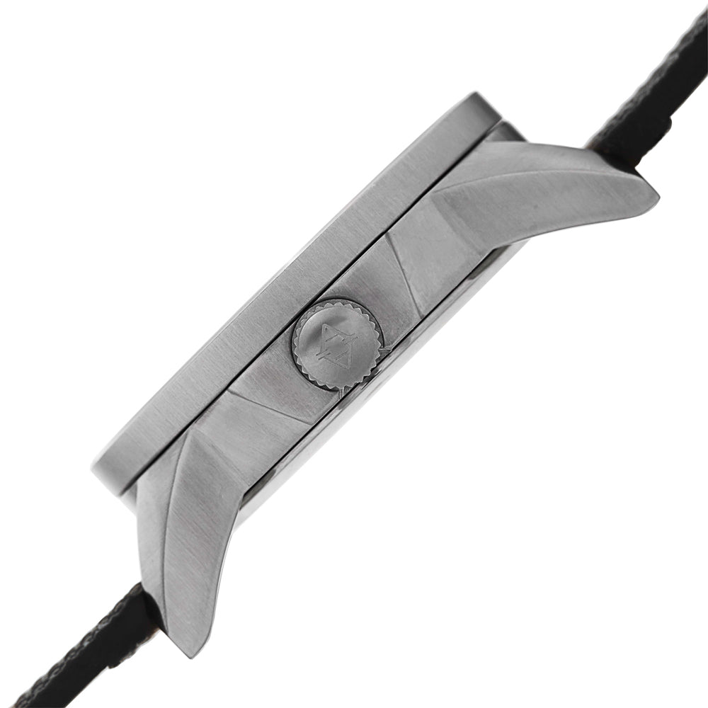 AK779SSB-Casual Black/CANVAS with Leather Backing | Gray Dial