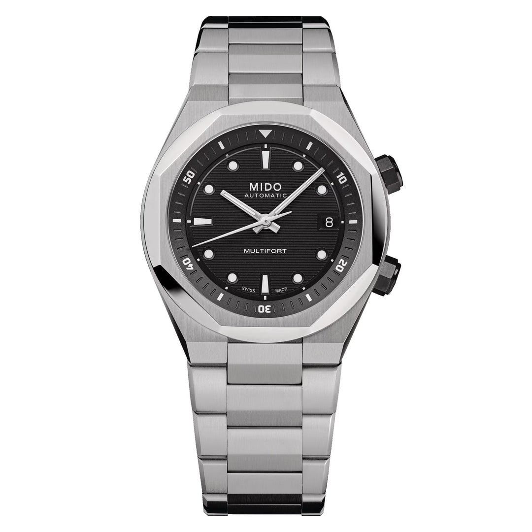 Multifort 8 Two Crowns Silver-tone | Black Dial