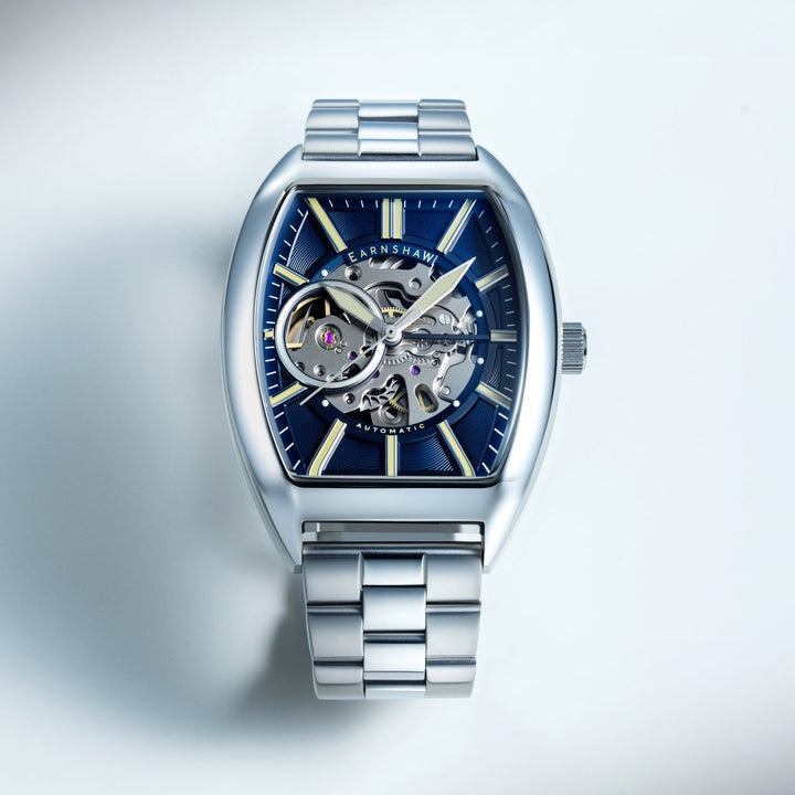 Heritage Beauchamp Skeleton Automatic Blue / Stainless Steel | Blue Dial