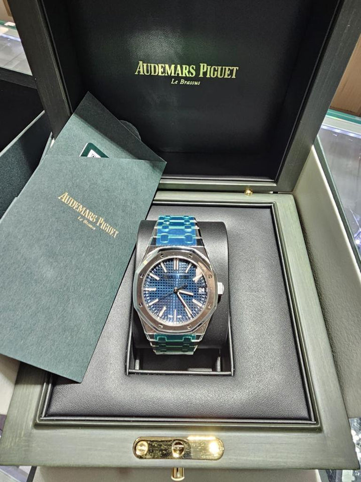 Audemars Piguet ROYAL OAK 37MM BLUE DIAL STAINLESS STEEL Ref. 15550ST.OO.1356ST.06 MENS WATCH