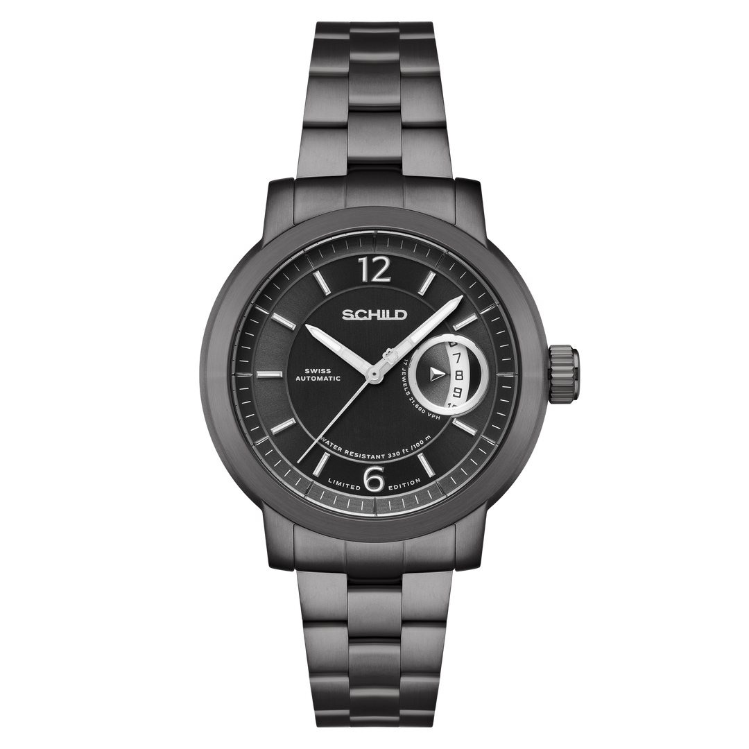 Heinrich Minimal Swiss Automatic Limited Edition Watch Winder Set Grey / Stainle