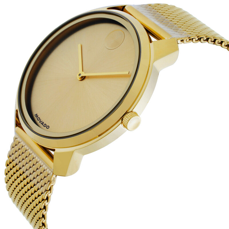 Bold Gold Sunray Dial / Gold-Tone Stainless Steel Mesh Bracelet Gold-tone Dial