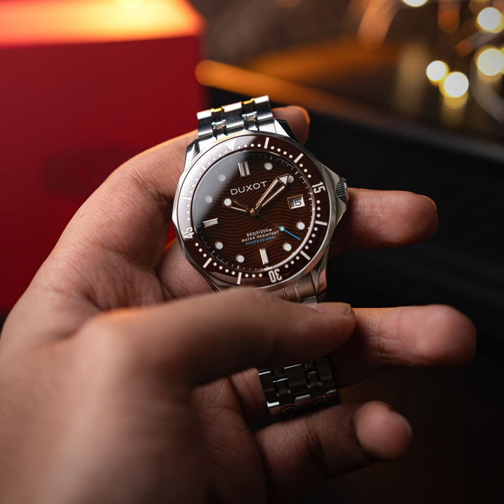 Henri Diver Automatic Brown / Stainless Steel | Brown Dial
