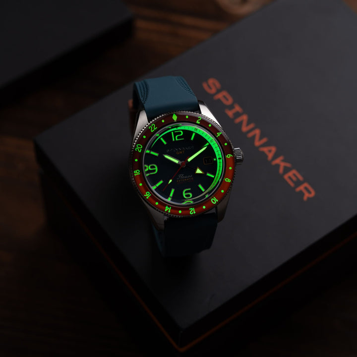 Spinnaker Fleuss GMT Automatic Blue / Stainless Steel | Blue Dial