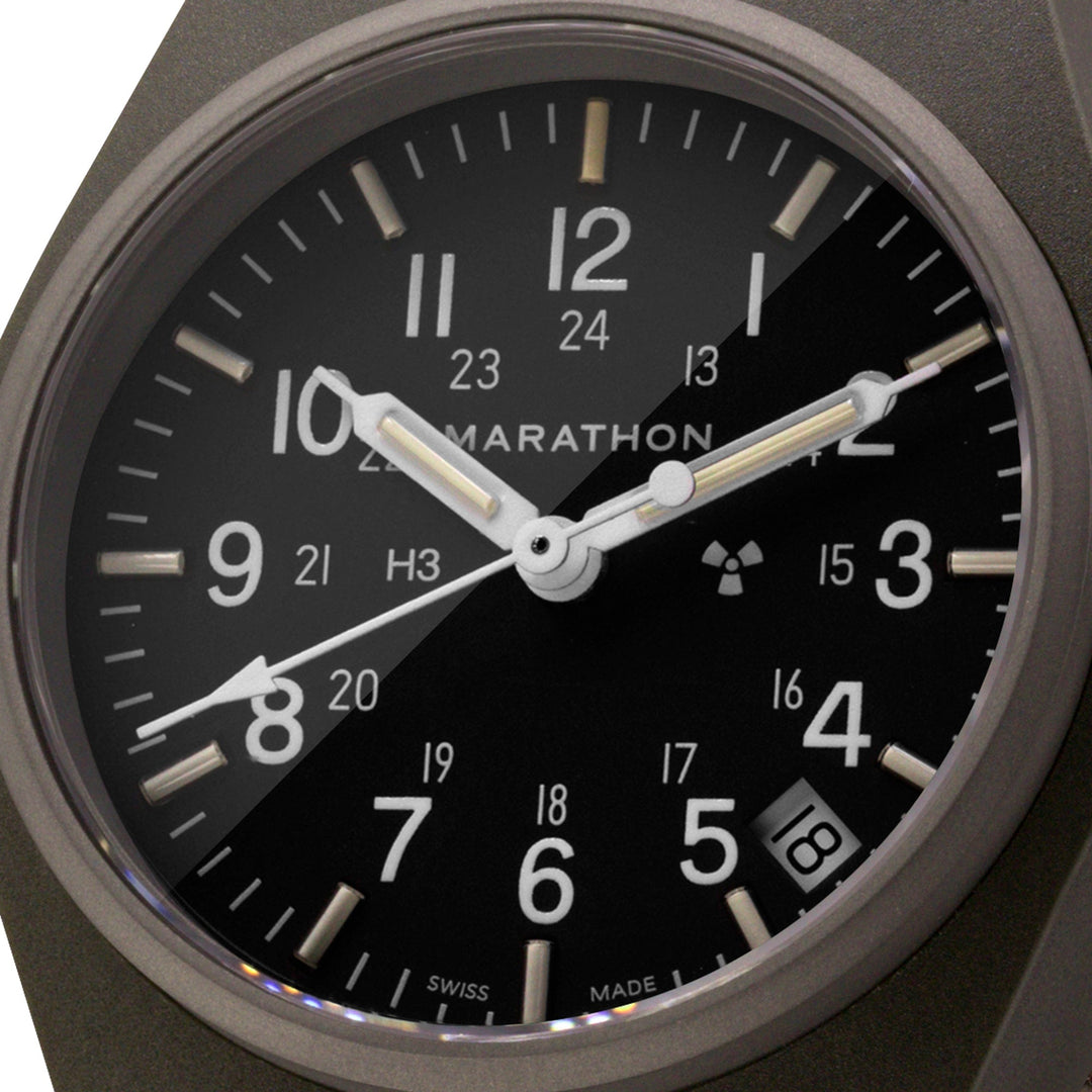 General Purpose Quartz with Date Black NGM/Def Std Matte Black Dial