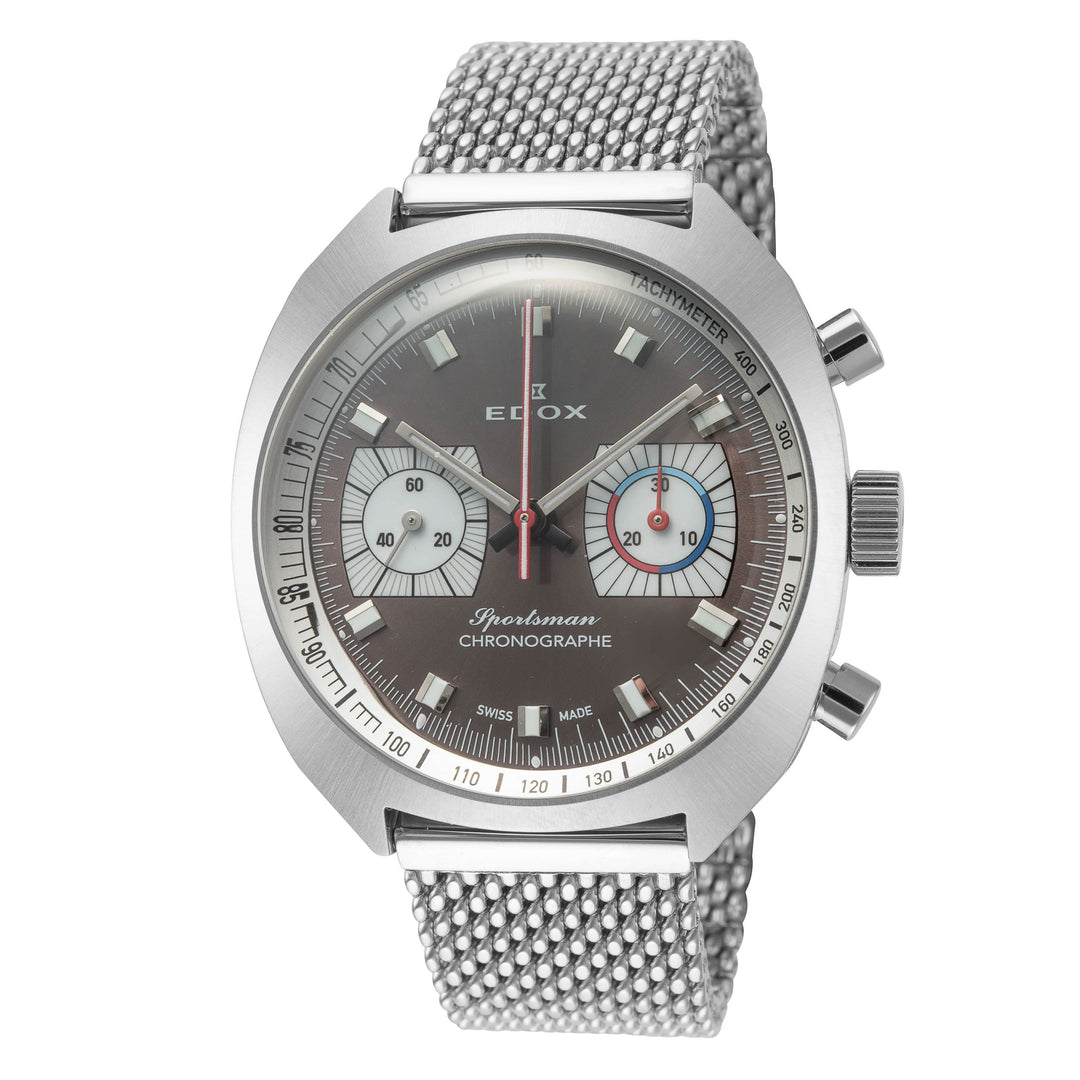 Sportsman 41mm / Grey / Brown | Grey Dial