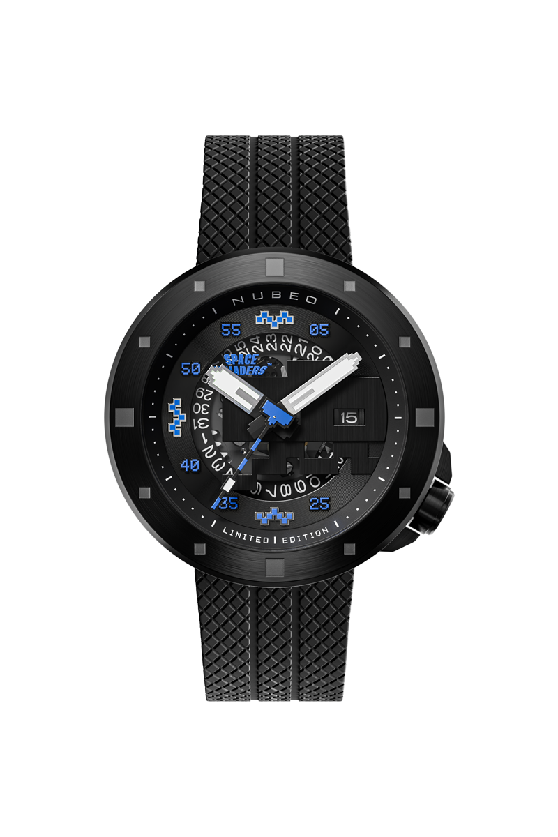 Cassini Automatic Space Invaders Limited Edition Black & Blue / Black | Black Di