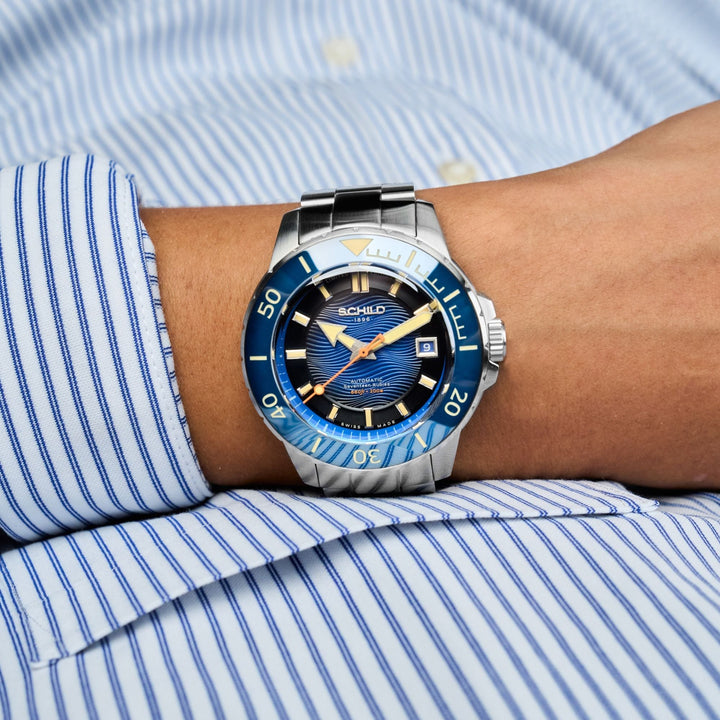 Hermann Swiss Automatic Limited Edition Blue / Stainless Steel | Blue Dial