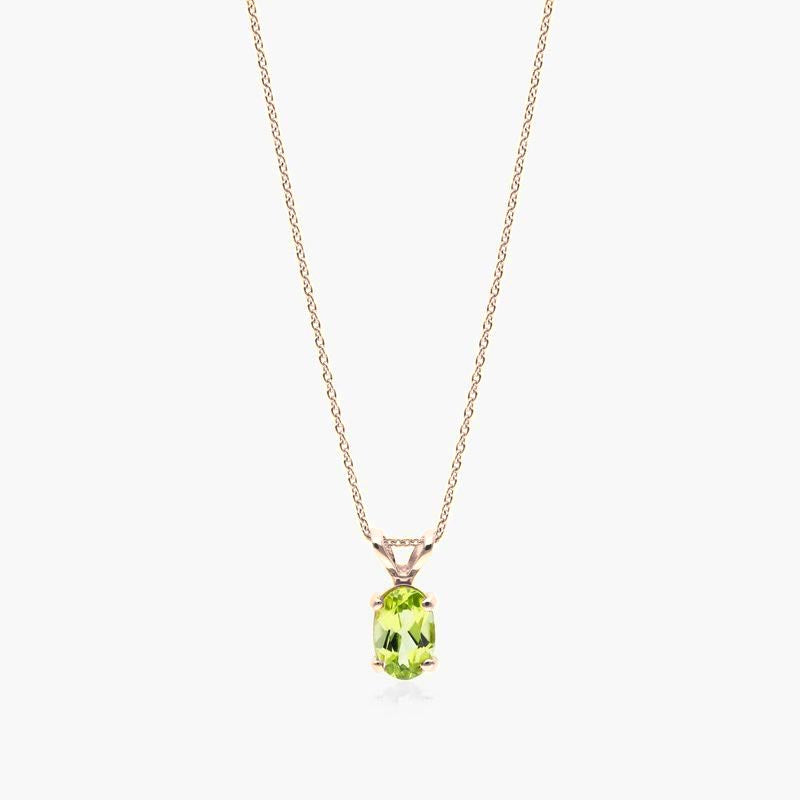 Peridot Rabbit Ear Necklace