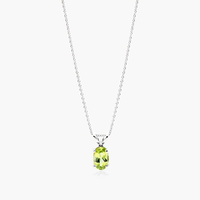 Peridot Rabbit Ear Necklace