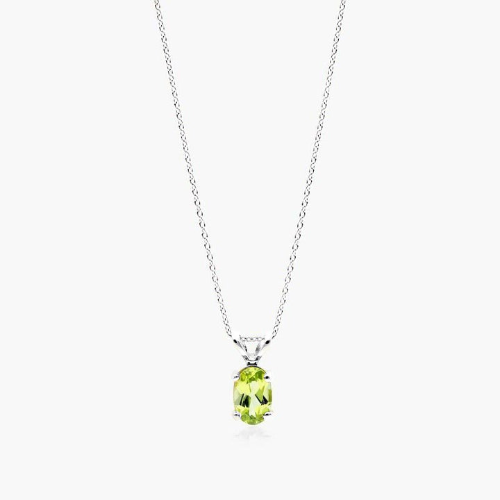 Peridot Rabbit Ear Necklace