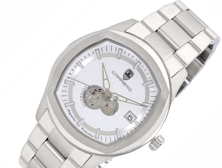 AEQUILUX SILVER TONE/WHITE | White Dial