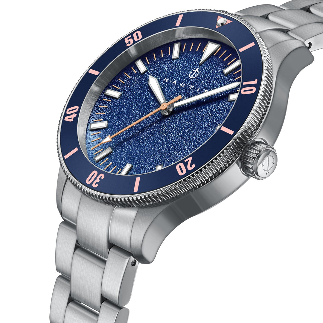 Deacon Silver/Blue | Blue Dial