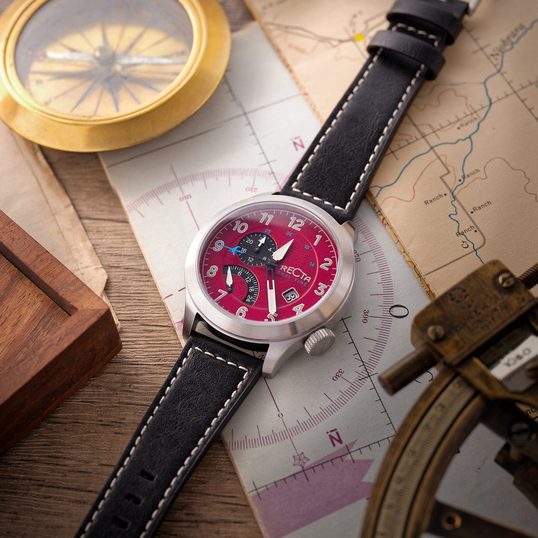 Altitude Retrograde Red / Leather | Red Dial