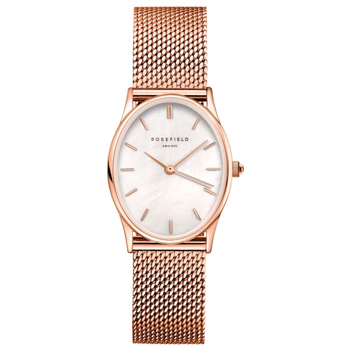 Oval 24mm / White Mother-of-Pearl / Rose Gold | White Mother-of-Pearl Dial