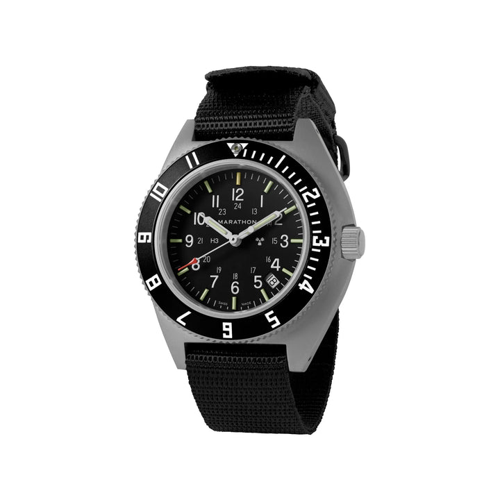 Navigator Quartz with Date Black NGM/Nylon Matte Black Dial