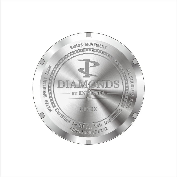 Elite Diamond Green dial / Silver Stainless Steel Bracelet Green Dial