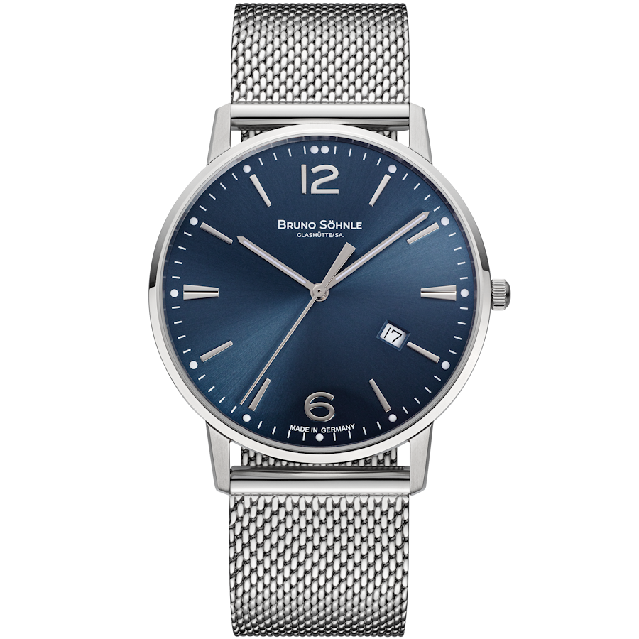 Stuttgart III Big Stuttgart III Big Blue Dial / Stainless Steel Mesh Bracelet Bl