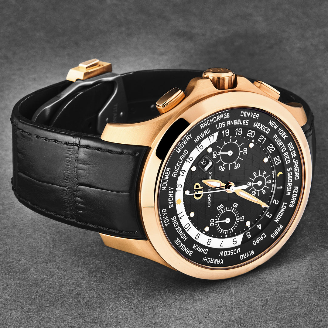 World Timer 4970052632BB6B / Black | Black Dial