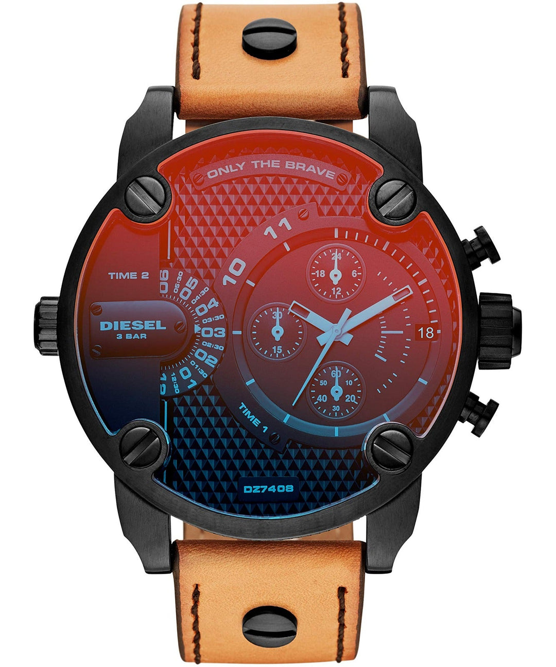 Little Daddy 52mm / Black / Brown | Black Dial