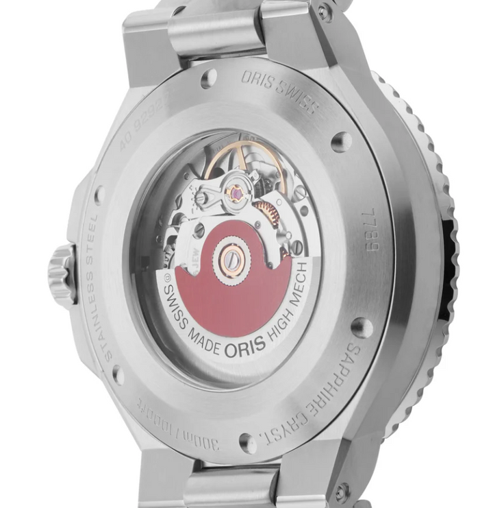 Aquis Date Blue/Silver Stainless Steel Blue Dial