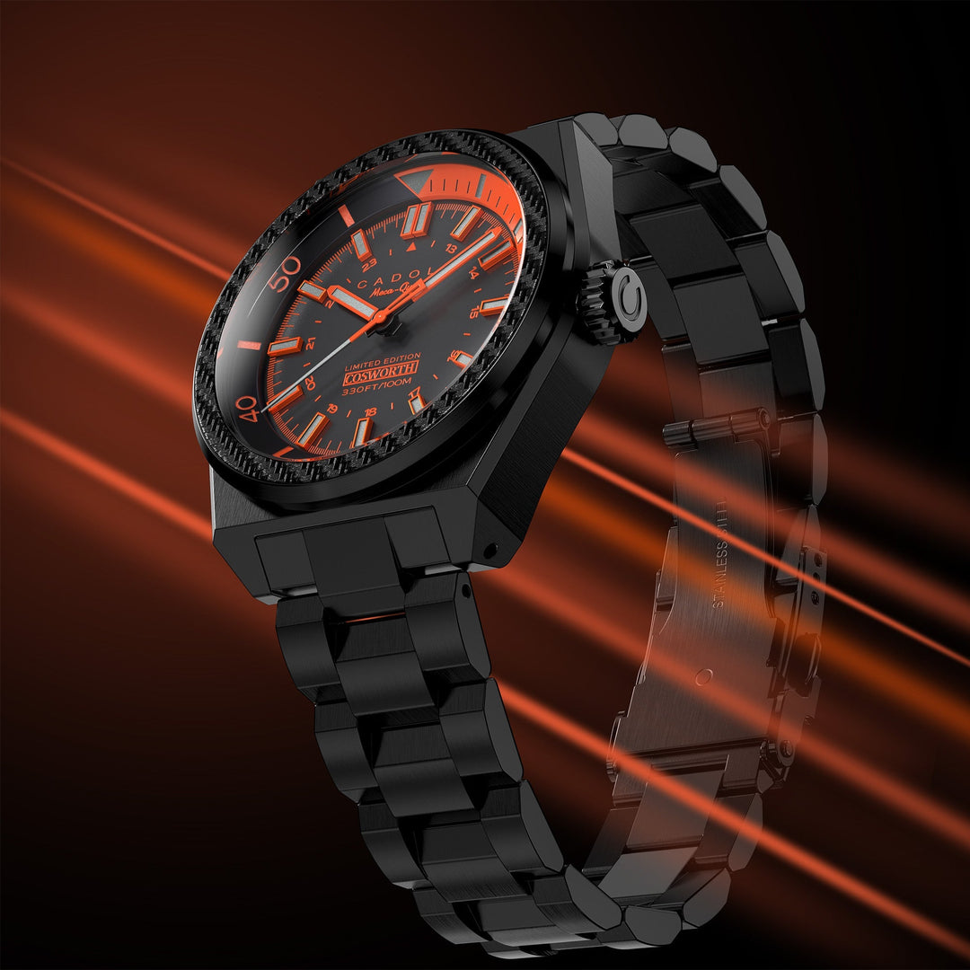 COSWORTH COSTIN MECA-QUARTZ LIMITED EDITION BLACK / STAINLESS STEEL | Black Dial