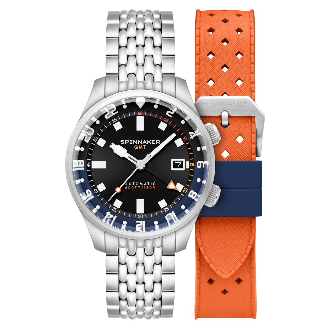 Bradner GMT Automatic Black / Stainless Steel Black Dial