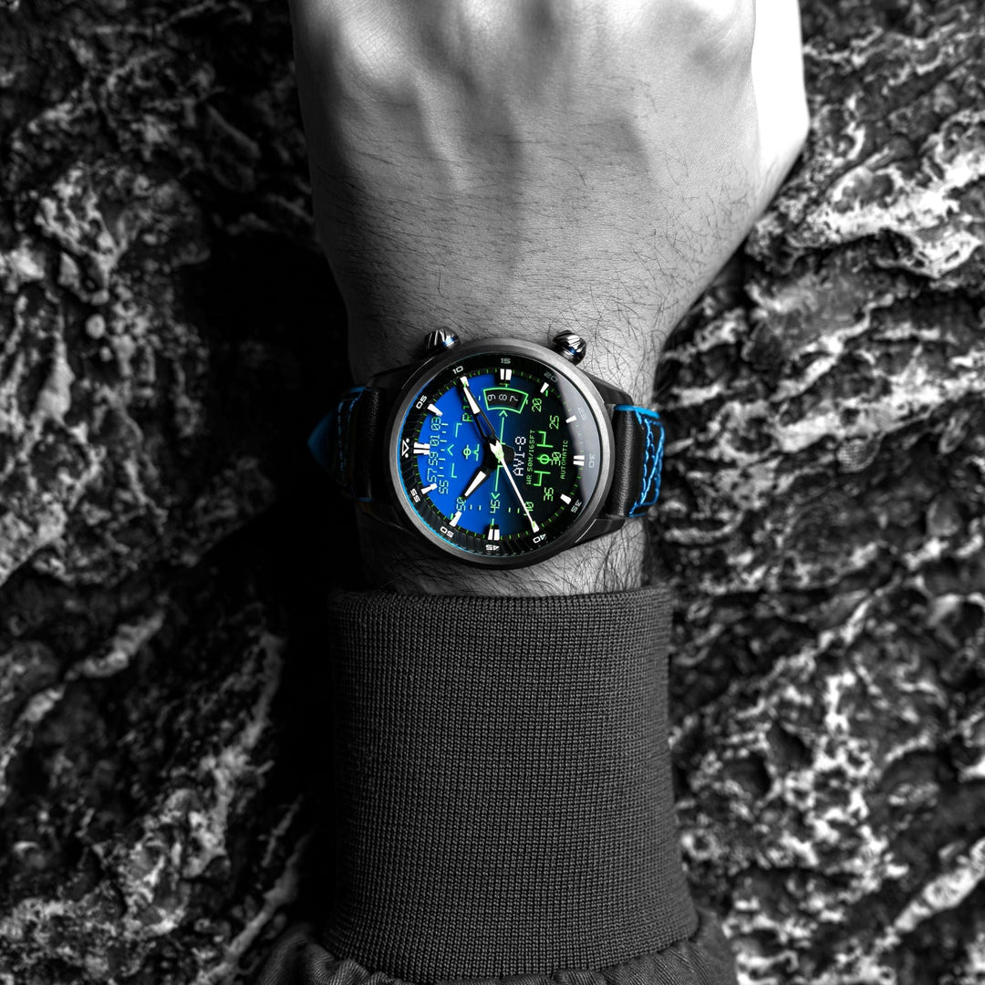 Hud Automatic Blue / Leather | Blue Dial