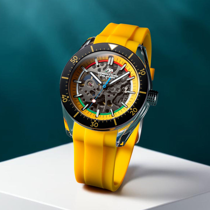 Ortona Radiant Yellow  / Yellow Silicone Strap Yellow Dial