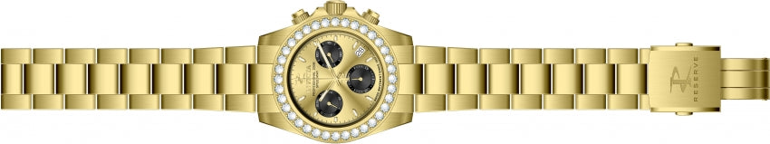 Elite Diamond Black And Gold dial / Silver Stainless Steel Bracelet Gold Dial