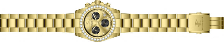 Elite Diamond Black And Gold dial / Silver Stainless Steel Bracelet Gold Dial