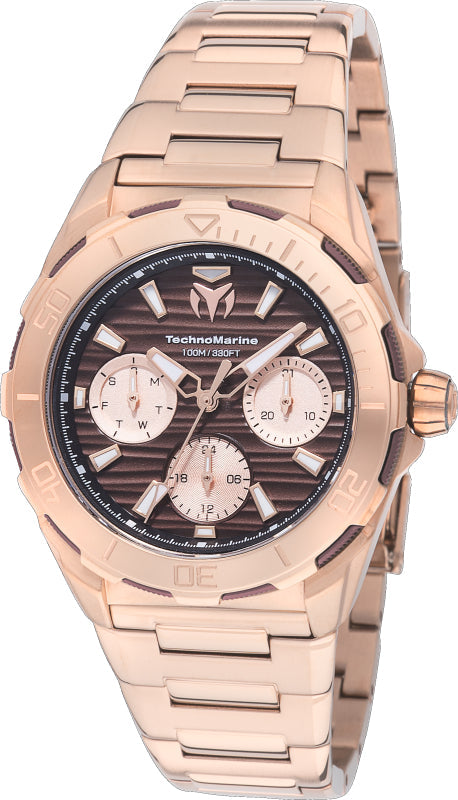 Seven Seas 36mm / Brown / Rose Gold | Brown Dial