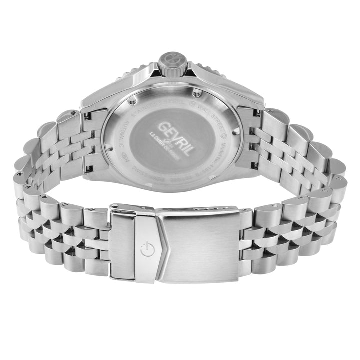 Wall Street Gevril Swiss Made SW200-1 Steel Rotating Green Ceramic Bezel , 316L 