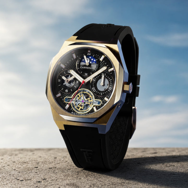 Drake Black Opulence / Black Rubber Strap Black Dial