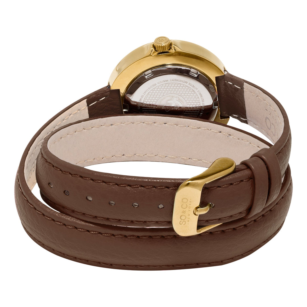 Chelsea Brown/Leather | Gold Dial