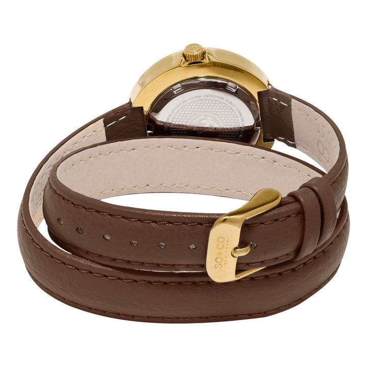Chelsea Brown/Leather | Gold Dial