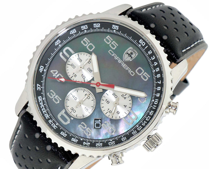 Aureum Silver tone/Black | Black Dial
