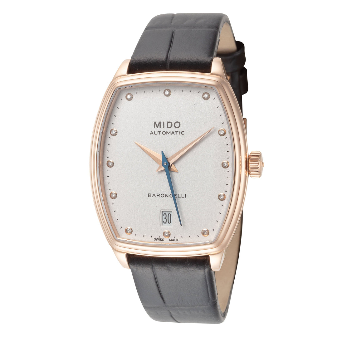 Baroncelli 30.5mm / White / Black | White Dial