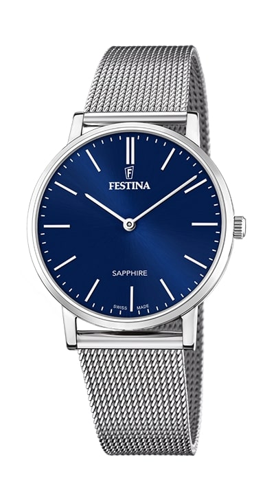 Swiss Made Blue / Stainless Steel Blue Dial