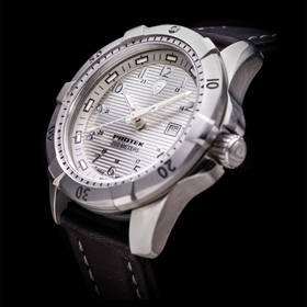 Steel Dive SS CASE/SILVER DIAL/BLACK STRAP | Silver Dial