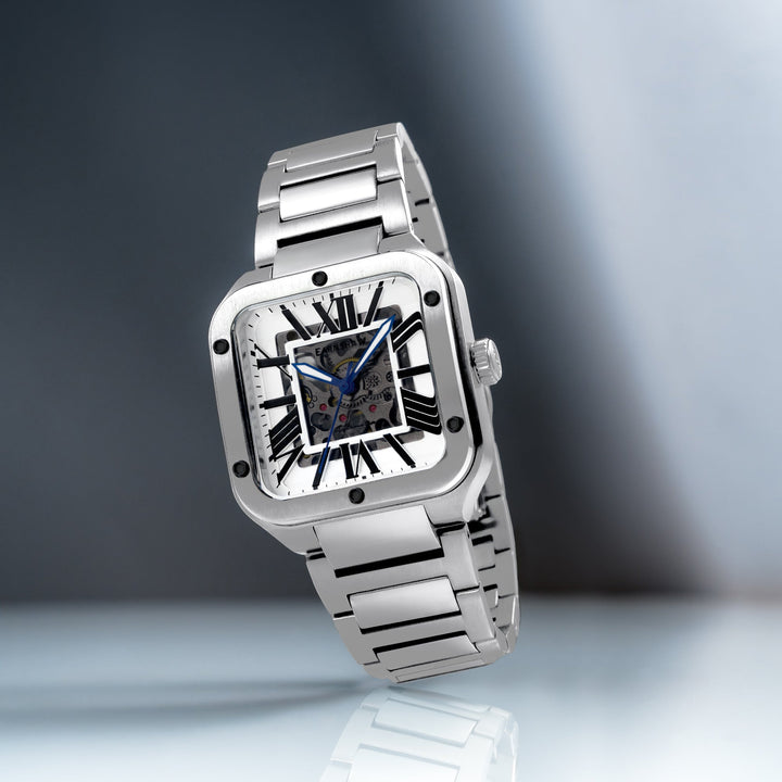 Engineer Lennox Skeleton Automatic White / Stainless Steel | White Dial