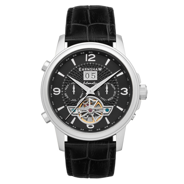 City Of London Marylebone Grand Date Calendar Open Heart Automatic Black / Genui