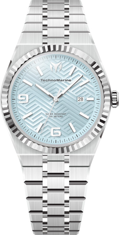 TERRA NOVA 42mm / Light Blue / Silver Light Blue Dial