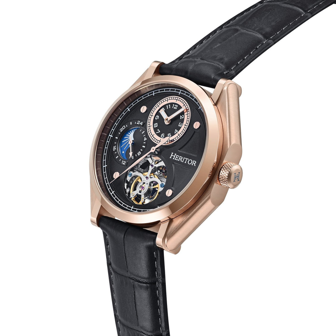 Antoni Rose Gold / Black | Black Dial